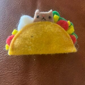 Taco Cat Pin (handmade)